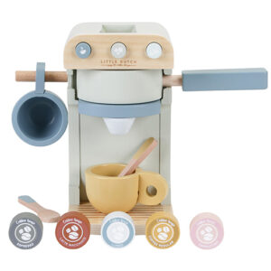 wooden coffee machine