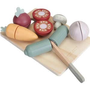wooden cutting vegetables