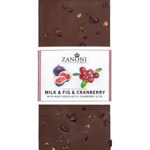 Zanoni milk, fig & cranberry chocolate