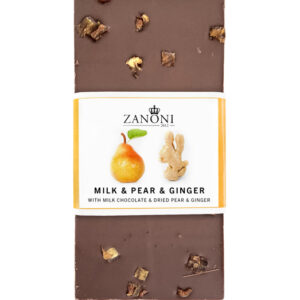 Zanoni milk, pear & ginger chocolate