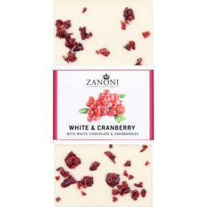 Zanoni white & cranberry chocolate