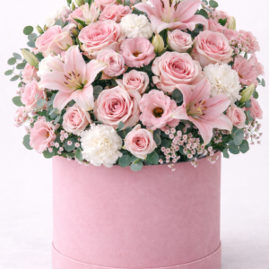 Blush Elegance Hat Box