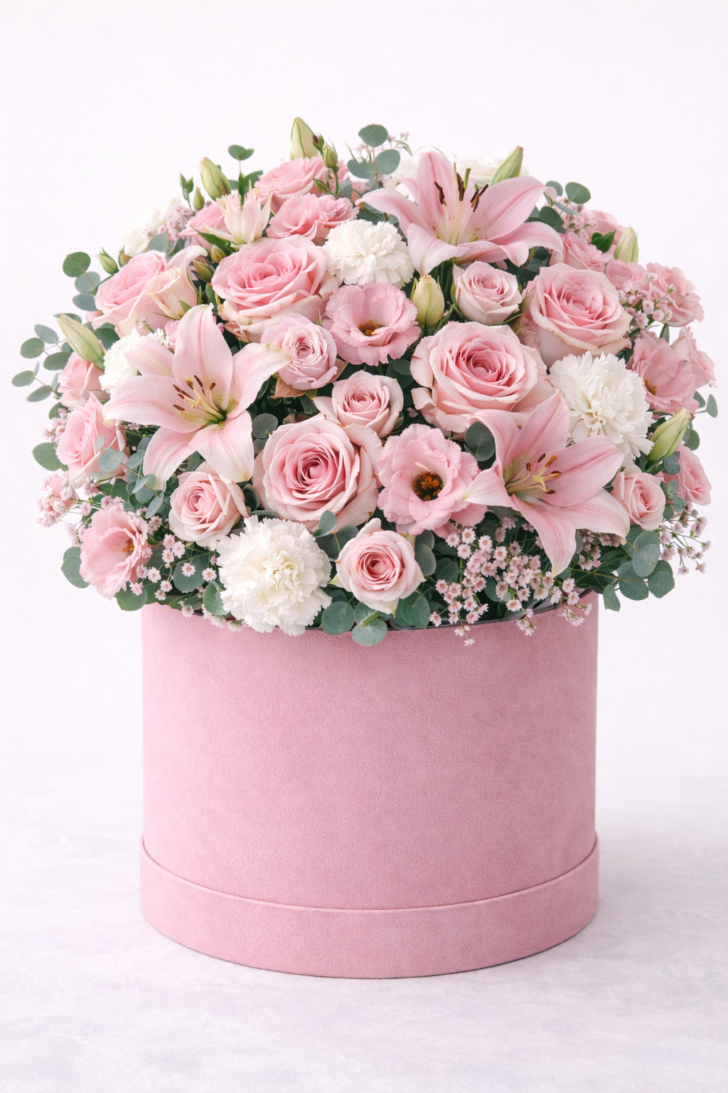 Blush Elegance Hat Box