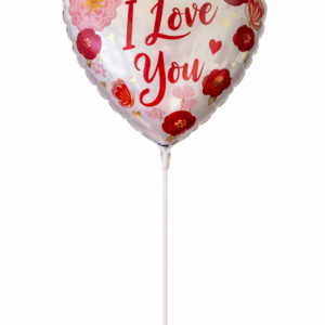 I Love You Floral Heart Balloon