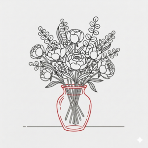 With Vase - Medium