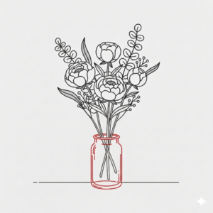 With Vase - Small